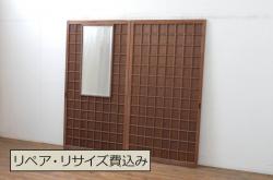 アンティーク建具　時を経た風合いが楽しめる蔵戸1枚(引き戸、玄関戸)(R-080231)