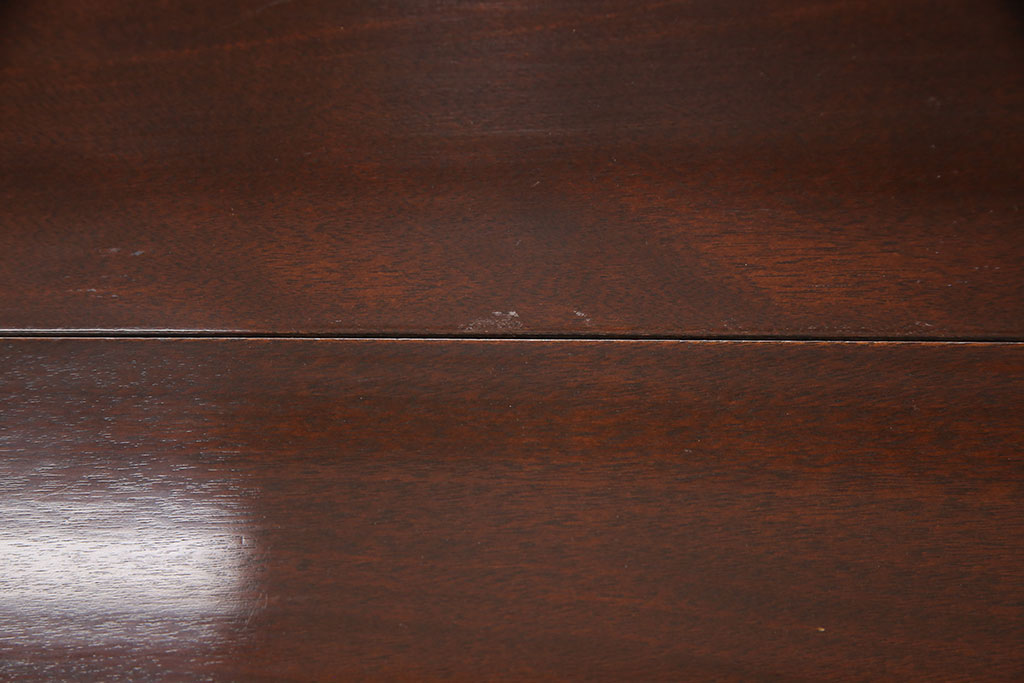 中古　美品　松本民芸家具　猫脚が印象的なクインアン型バタフライ卓(バタフライテーブル、ダイニングテーブル)(R-051035)