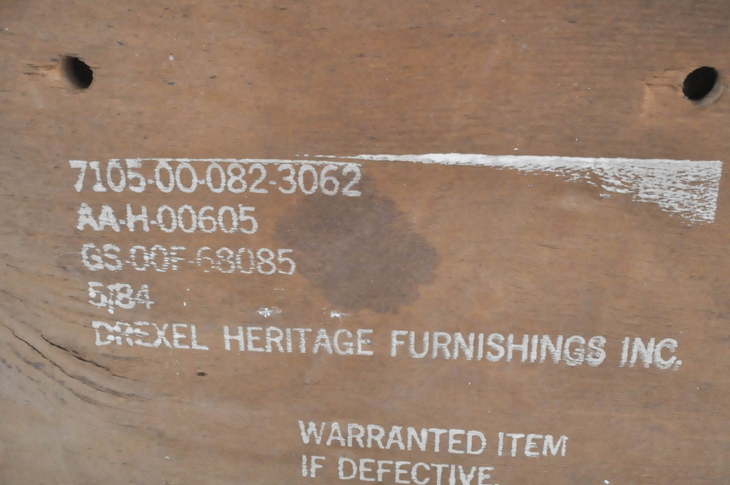 中古　美品　DREXEL HERITAGE(ドレクセルヘリテイジ)　北欧テイストのお部屋におすすめ!!洗練されたモダンデザインが美しいダイニングチェア2脚セット(椅子、イス)(R-066803)