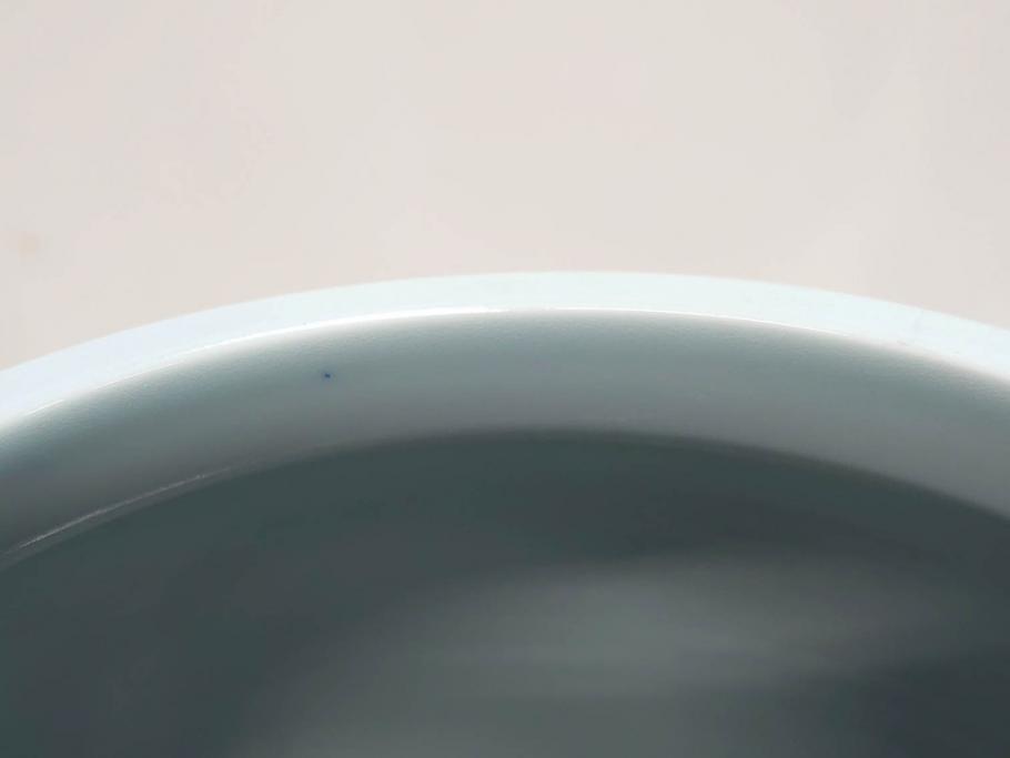 田代亮秀　有田焼　染錦群鹿紋　高さ 約28cm　華やかで温かみを感じる壷(花生、花瓶、花器、花入れ、壺、裏印、共箱付き)(R-081504)