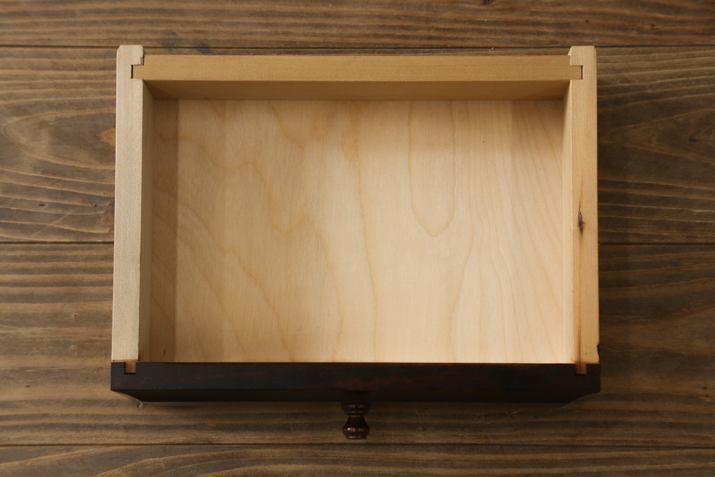 中古　美品　カバ材　北の匠　山室家具製作所　希少な絶版品!風格ある存在感のライティングビューロー(デスク、両袖机、ワークデスク、在宅ワーク)(R-058150)