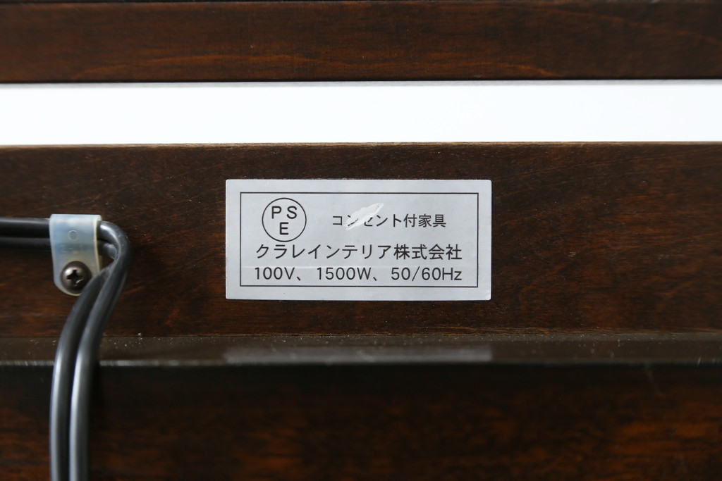 中古　北海道民芸家具　和モダンなデザインが和洋どちらのお部屋にも取り入れやすいドレッサーとスツールのセット(鏡台)(R-060590)