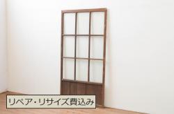 アンティーク建具　超希少!!　激レア!!　豪商の内蔵(うちぐら)で使われていた重厚な両開き扉1対(ドア、1対2枚セット、鉄扉、玄関ドア、蔵戸)(R-065204)
