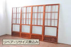 和製ビンテージ　昭和レトロ　ぬくもりを感じる佇まいが魅力的なドア1枚(扉、建具、ヴィンテージ)(R-055309)