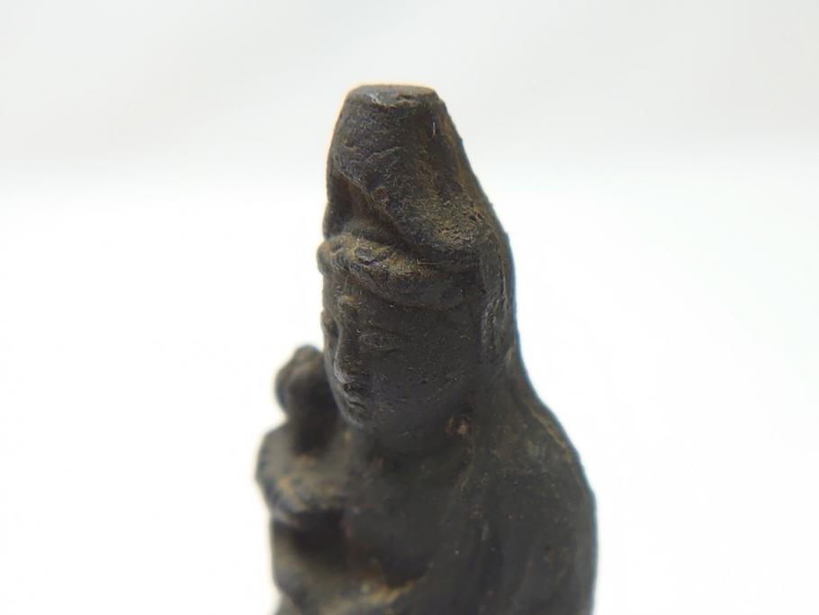 江戸期　古い仏像など5点(置物、オブジェ、古銅、古玩、観音像、チベット像?)(R-062991)