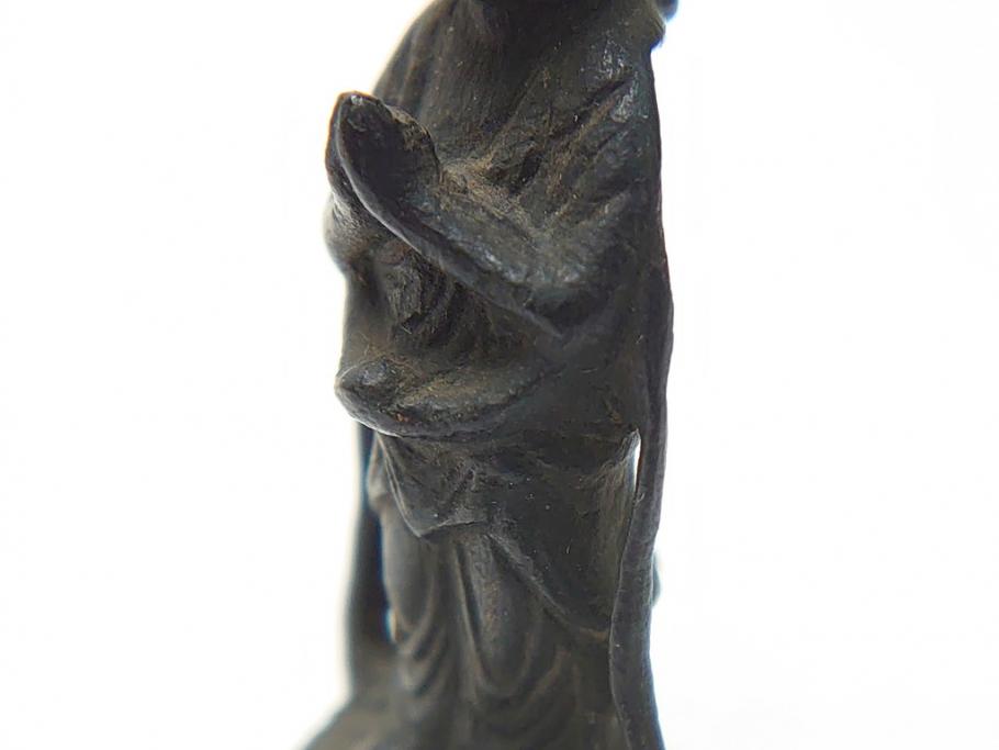 江戸期　古い仏像など5点(置物、オブジェ、古銅、古玩、観音像、チベット像?)(R-062991)