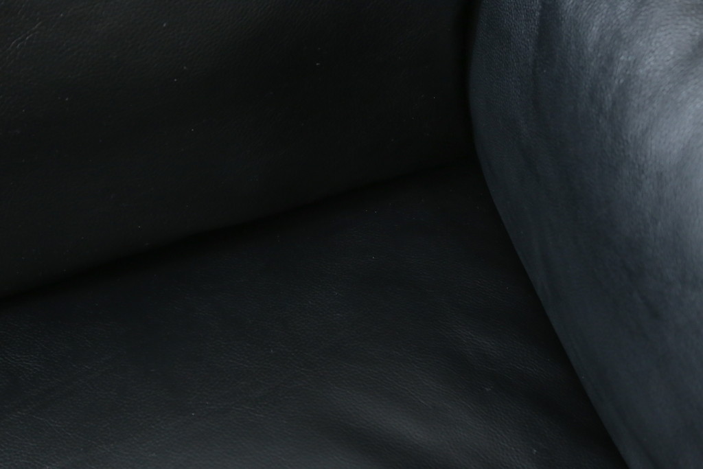 中古　超美品　Cassina(カッシーナ)　ELORO(エローロ)　FY革　本革　洗練されたモダンデザインが格好いい!!メンズライクな空間を演出する2人掛けソファ(2P、二人掛け、クッションソファ、レザーソファ、アームソファ)(定価約170万円)(R-062160)