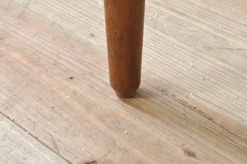 和製ビンテージ　辻木工　チーク材　モダンでシンプルなデザインのダイニングチェア(椅子、イス、ヴィンテージ)(R-073898)