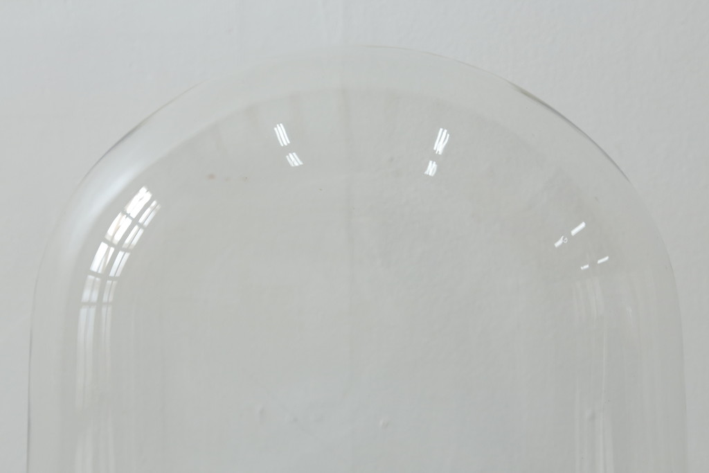 フランスアンティーク　中に入れるもので違った雰囲気を楽しめる!オーバル型ガラスドーム(グローブドマリエ、グローブ・ド・マリエ)(R-054681)