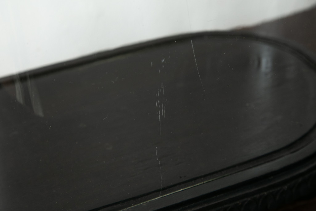 フランスアンティーク　中に入れるもので違った雰囲気を楽しめる!オーバル型ガラスドーム(グローブドマリエ、グローブ・ド・マリエ)(R-054681)