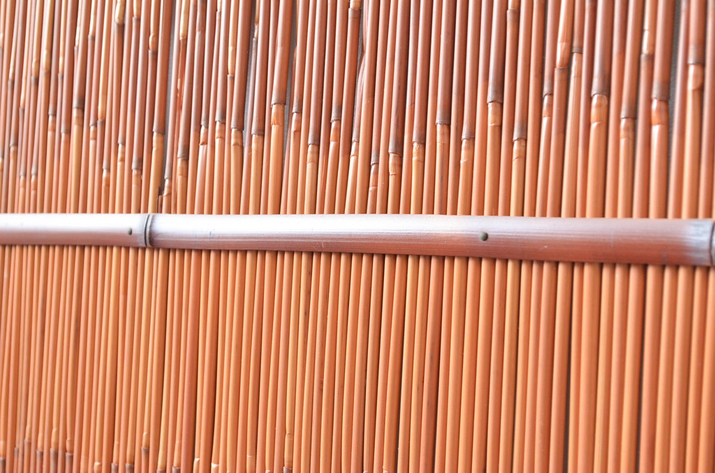 アンティーク建具　情緒あふれる空間づくりにおすすめの夏戸4枚セット(建具、簾戸、御簾戸、簀戸、葭戸、夏障子、引き戸、すど)(R-080634)