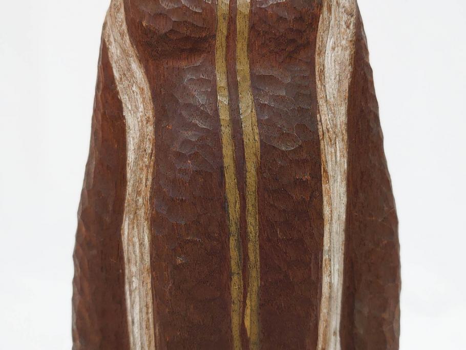 珍品　希少　彫刻家 今戸精司作　天平美人　高さ 約36.5cm　嫋やかな佇まいの木彫人形(女性像、木製、彫刻、オブジェ、置物)(R-081671)　