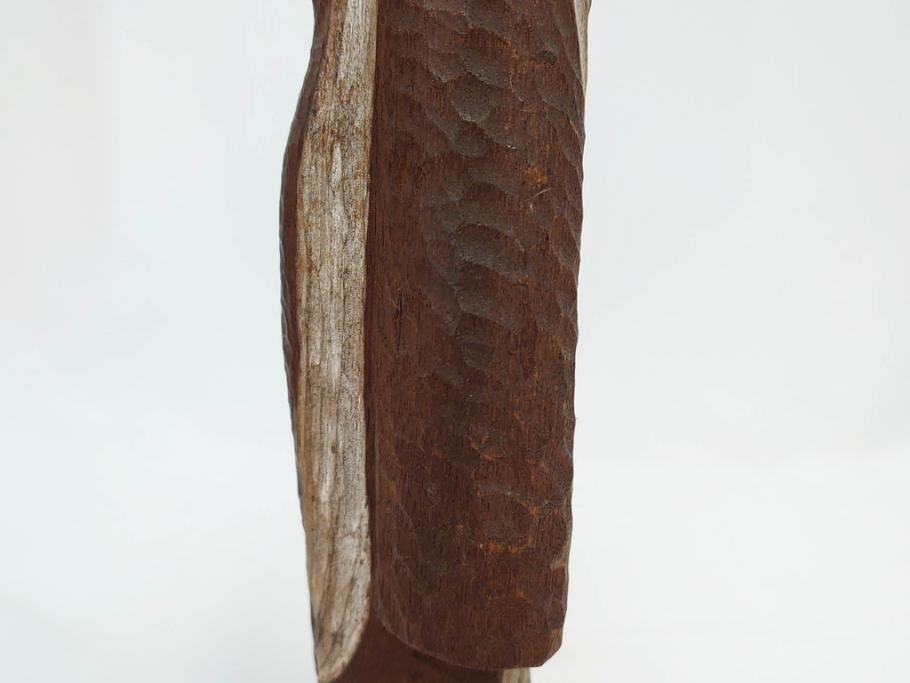 珍品　希少　彫刻家 今戸精司作　天平美人　高さ 約36.5cm　嫋やかな佇まいの木彫人形(女性像、木製、彫刻、オブジェ、置物)(R-081671)　