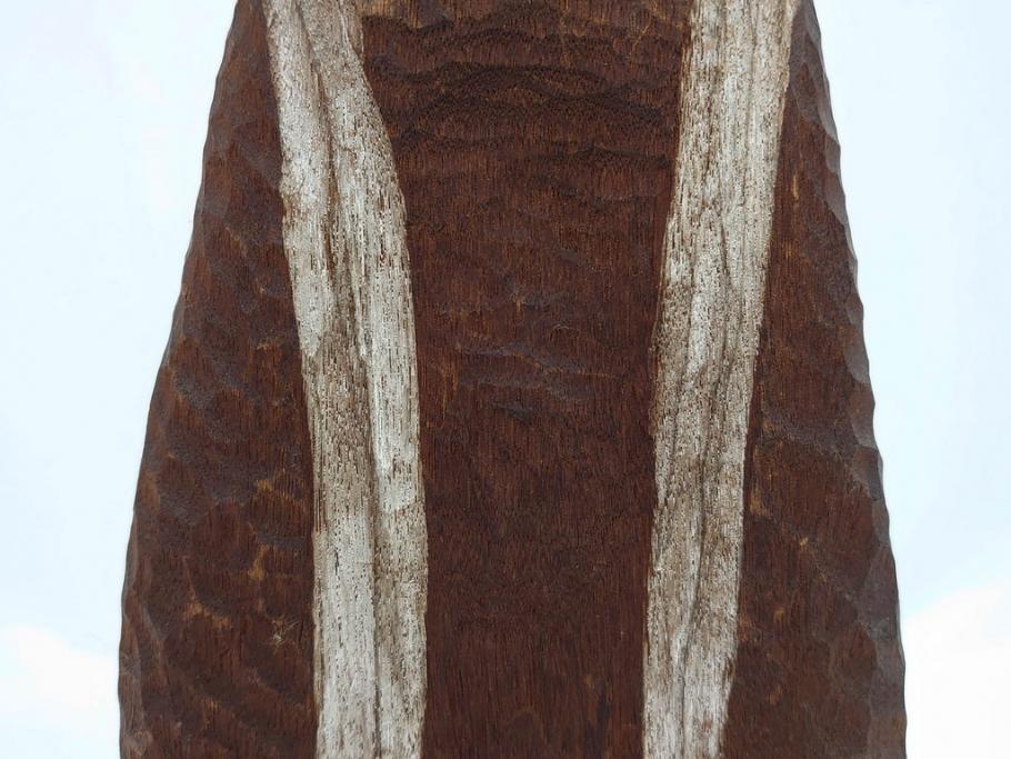 珍品　希少　彫刻家 今戸精司作　天平美人　高さ 約36.5cm　嫋やかな佇まいの木彫人形(女性像、木製、彫刻、オブジェ、置物)(R-081671)　
