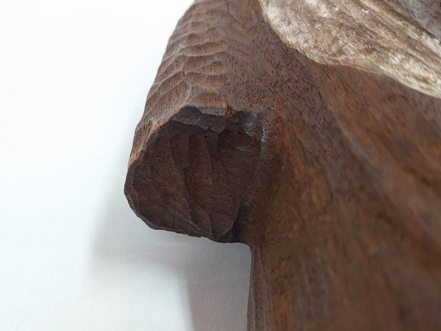 珍品　希少　彫刻家 今戸精司作　天平美人　高さ 約36.5cm　嫋やかな佇まいの木彫人形(女性像、木製、彫刻、オブジェ、置物)(R-081671)　