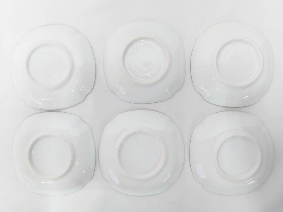明治期　オールドノリタケ　NORITAKE　アールデコ　輸出向け　爽やかな水色が目を引くティーセット(ティーポット、シュガーポット、C&S6客、ティーカップ&ソーサー、洋食器)(R-081672)　