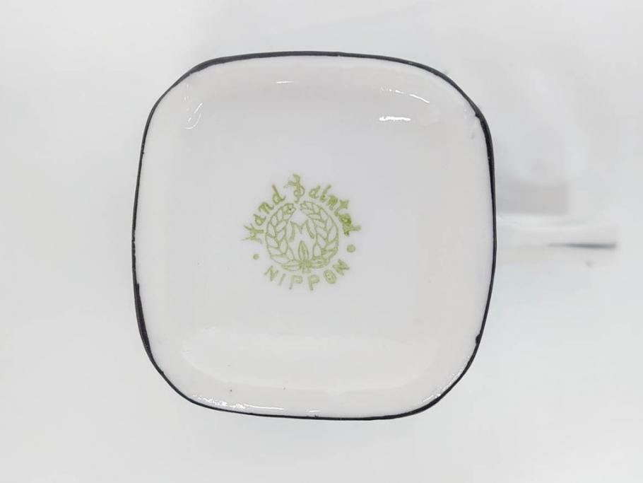 明治期　オールドノリタケ　NORITAKE　アールデコ　輸出向け　爽やかな水色が目を引くティーセット(ティーポット、シュガーポット、C&S6客、ティーカップ&ソーサー、洋食器)(R-081672)　