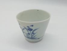 大清光緒年製　色絵染付蓋茶碗2客セット(伊万里、中国?)(R-052048)