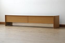 中古　arflex(アルフレックス)　VISTA(ヴィスタ)　洗練されたデザインが目を惹くセラミック天板付きテレビボード(テレビ台、ローボード、リビングボード)(定価約72万円)(R-074959)