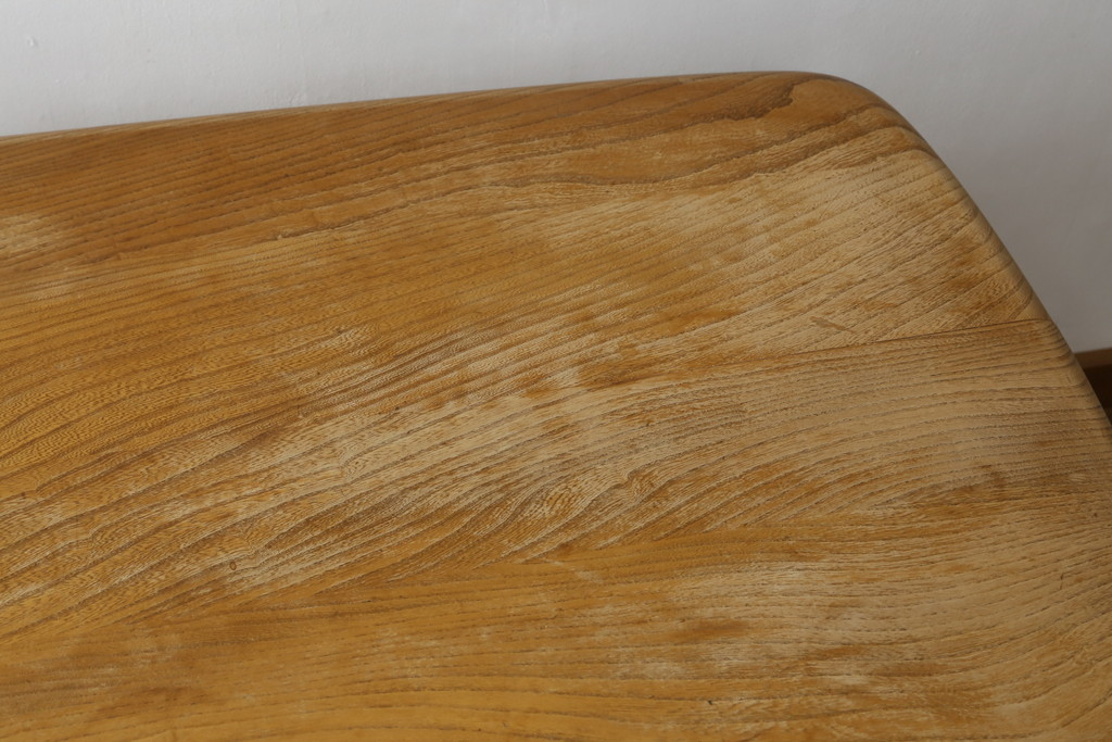 イギリスビンテージ　ERCOL(アーコール)　Windsor(ウィンザー)シリーズ　シンプルで洗練されたデザインの北欧風ダイニングテーブル(4人掛け、6人掛け、食卓、ヴィンテージ、英国)(R-082219)