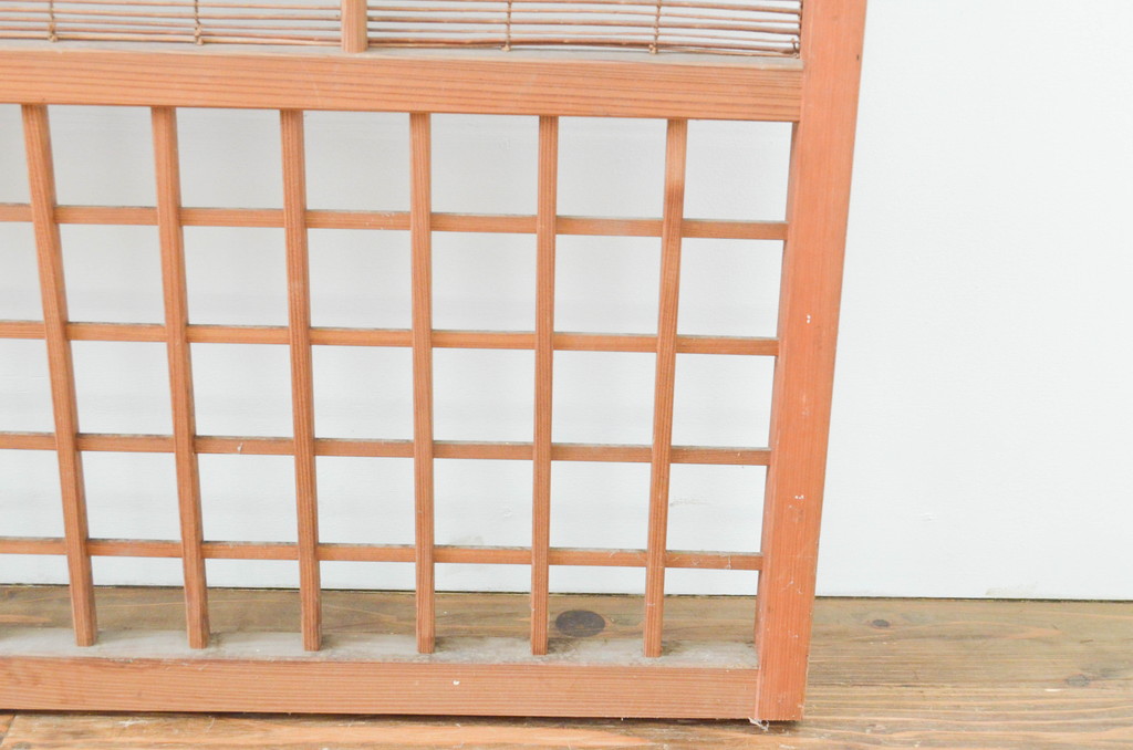 アンティーク建具　涼しげな和の空間作りにおすすめの夏戸4枚セット(簾戸、簀戸、葭戸、夏障子、葦戸)(R-066760)