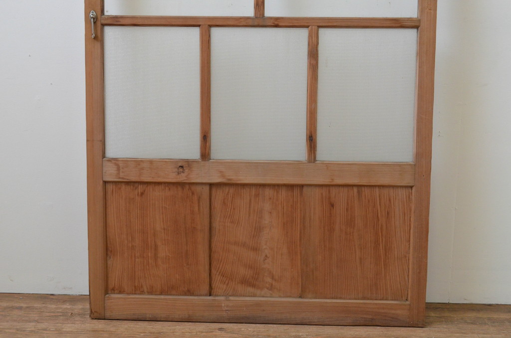 アンティーク建具　大正ロマンテイストのお部屋作りにおすすめなガラス戸1枚(引き戸)(R-067222)