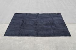 中古　ブレッシア(blecia)　オスティ(OSTI)　ブラックカラーがシックでカッコいい特大ラグ(カーペット、絨毯)(定価約120万円)(R-073733)