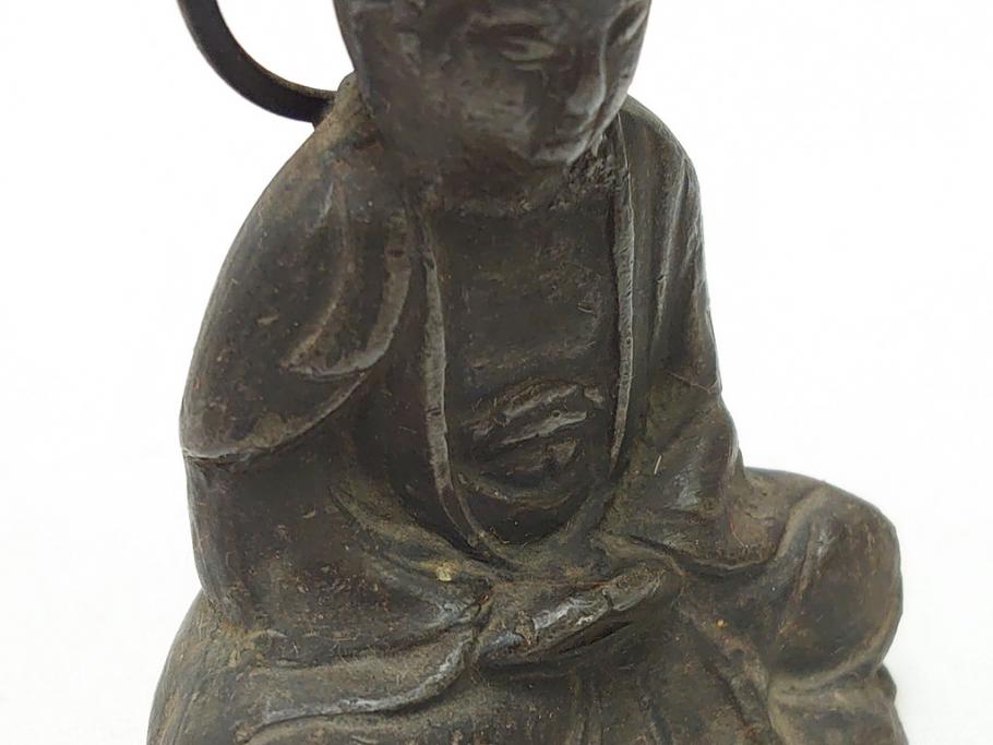 江戸〜明治期　古い仏像3点(置物、オブジェ、古銅、古玩、観音像)(R-062998)