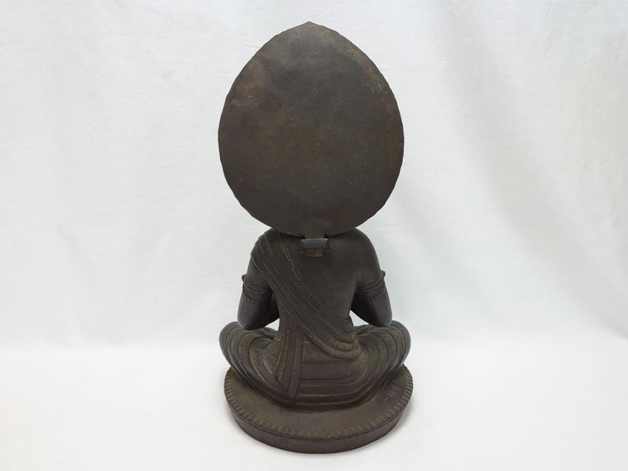 時代物　一利作　銅製　仏像(銅像、昭和8年)(R-063170)