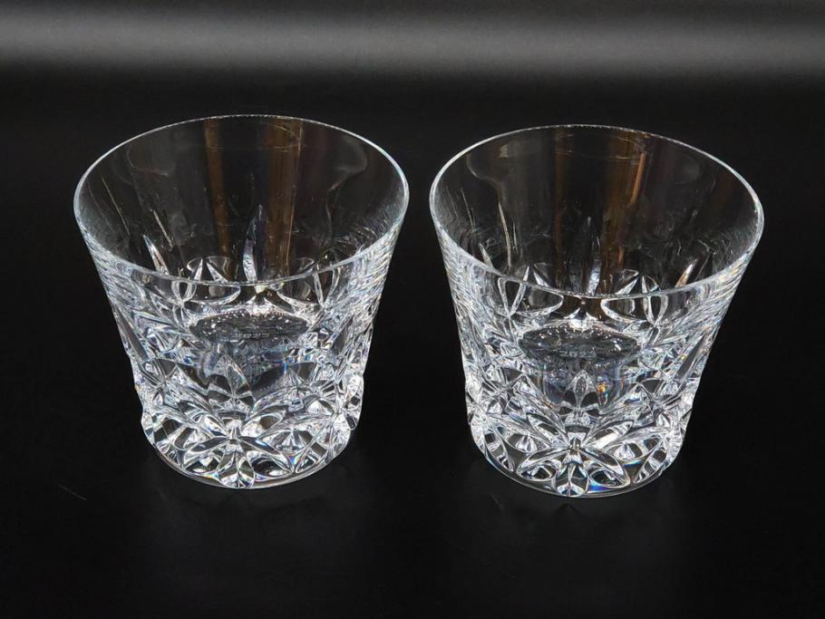 未使用　フランス　Baccarat　バカラ　エクラ(Eclat)　The YEAR 2023　澄んだ輝きを放つイヤータンブラー2客セット(コップ、グラス、ロックグラス、フルレッドクリスタルガラス、共箱付き)(R-081680)