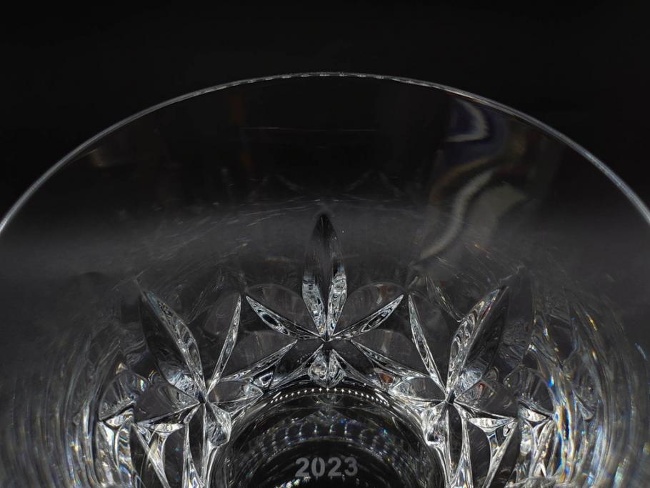 未使用　フランス　Baccarat　バカラ　エクラ(Eclat)　The YEAR 2023　澄んだ輝きを放つイヤータンブラー2客セット(コップ、グラス、ロックグラス、フルレッドクリスタルガラス、共箱付き)(R-081680)