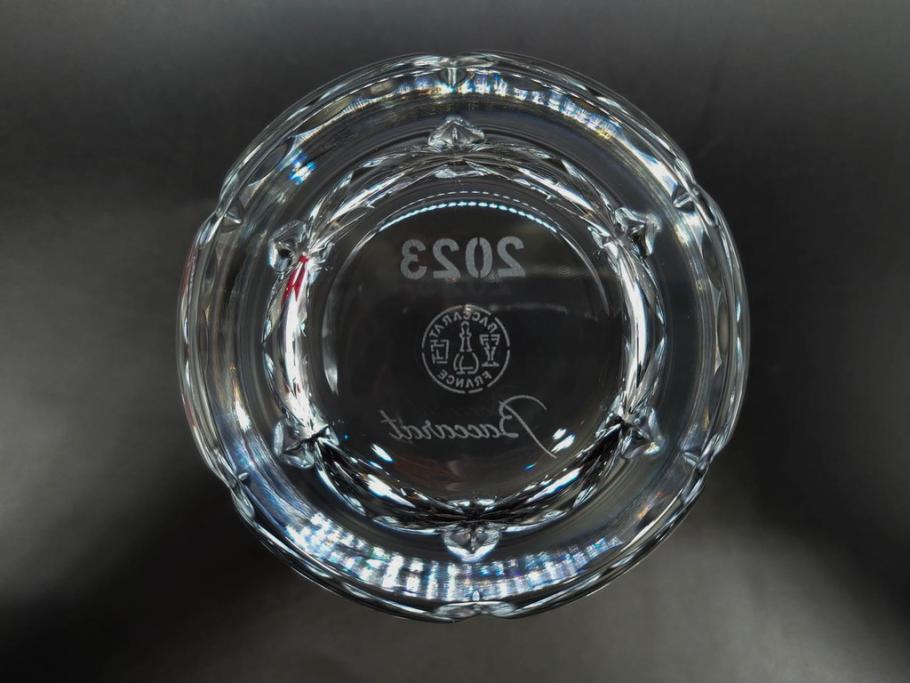 未使用　フランス　Baccarat　バカラ　エクラ(Eclat)　The YEAR 2023　澄んだ輝きを放つイヤータンブラー2客セット(コップ、グラス、ロックグラス、フルレッドクリスタルガラス、共箱付き)(R-081680)