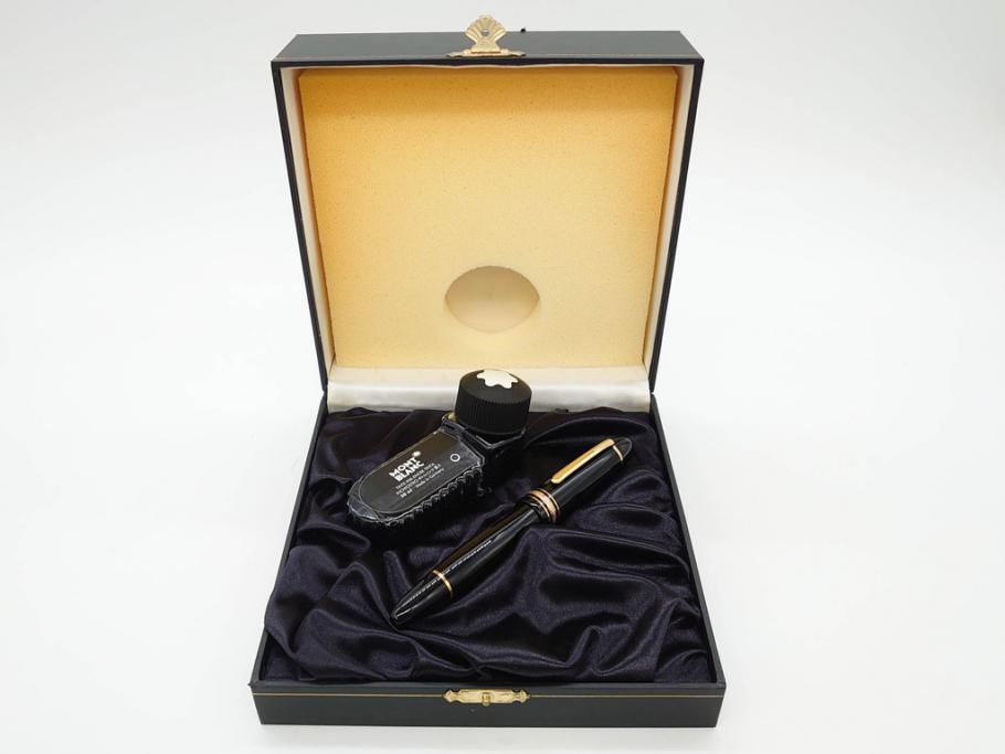 ドイツ　MONTBLANC　モンブラン　マイスターシュテュック　149　18K　75周年　ペンケース　1924本限定　ケースのみ　高級感を醸し出す万年筆とケースセット(MEISTERSTUCK、2本用?、筆記具、文具、箱付き)(R-081685)
