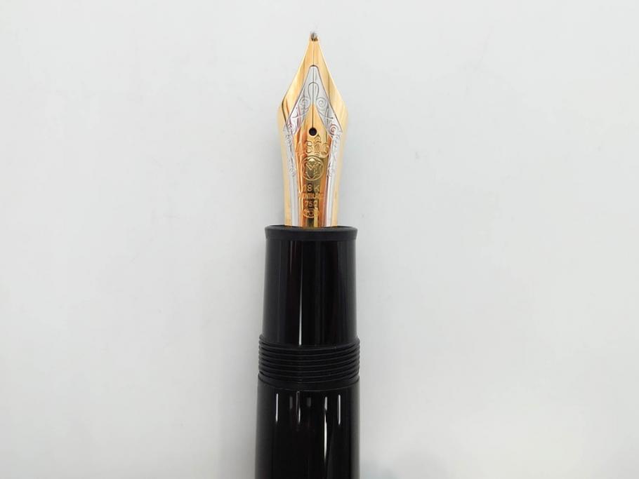 ドイツ　MONTBLANC　モンブラン　マイスターシュテュック　149　18K　75周年　ペンケース　1924本限定　ケースのみ　高級感を醸し出す万年筆とケースセット(MEISTERSTUCK、2本用?、筆記具、文具、箱付き)(R-081685)
