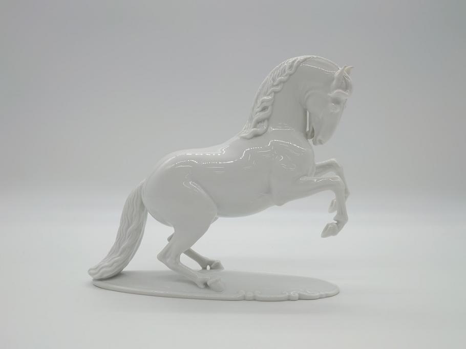 ヴィンテージ　 ドイツ　ローゼンタール(Rosenthal)　T.KARNER　ケルナー　馬　フィギュリン(陶磁器、置物)(R-061066)