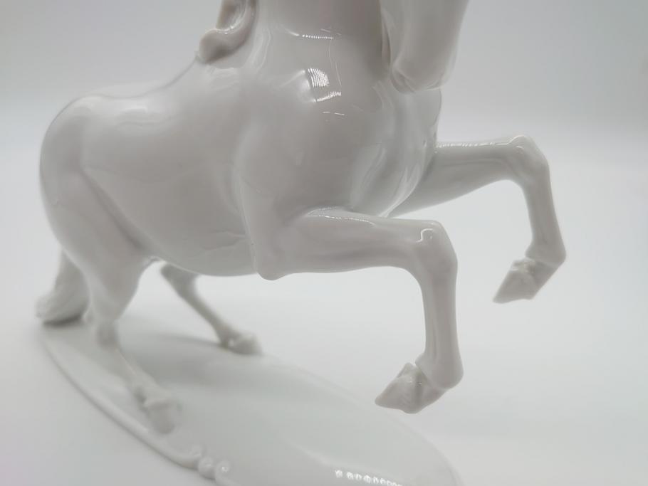 ヴィンテージ　 ドイツ　ローゼンタール(Rosenthal)　T.KARNER　ケルナー　馬　フィギュリン(陶磁器、置物)(R-061066)