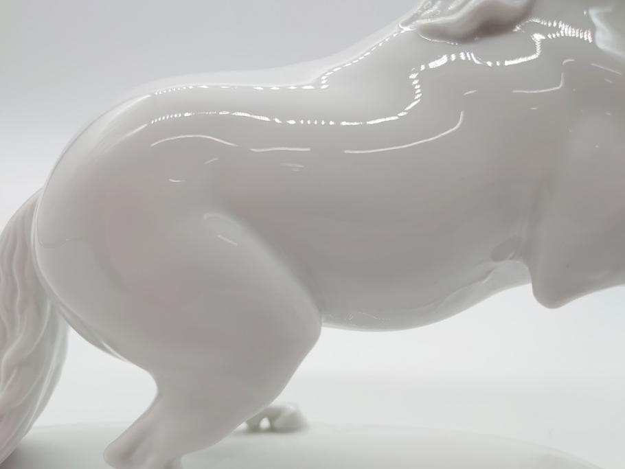 ヴィンテージ　 ドイツ　ローゼンタール(Rosenthal)　T.KARNER　ケルナー　馬　フィギュリン(陶磁器、置物)(R-061066)