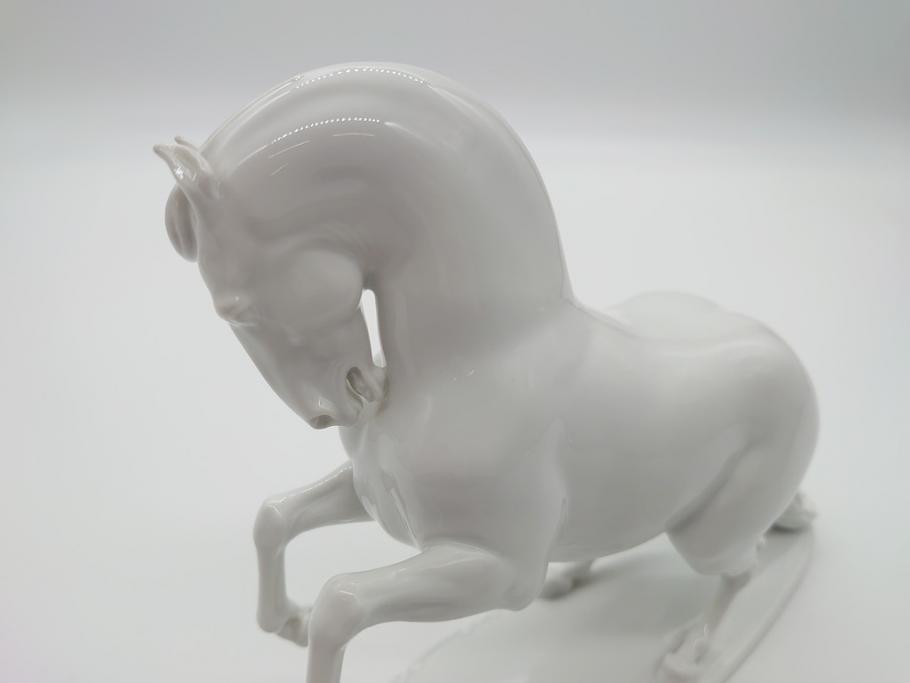 ヴィンテージ　 ドイツ　ローゼンタール(Rosenthal)　T.KARNER　ケルナー　馬　フィギュリン(陶磁器、置物)(R-061066)