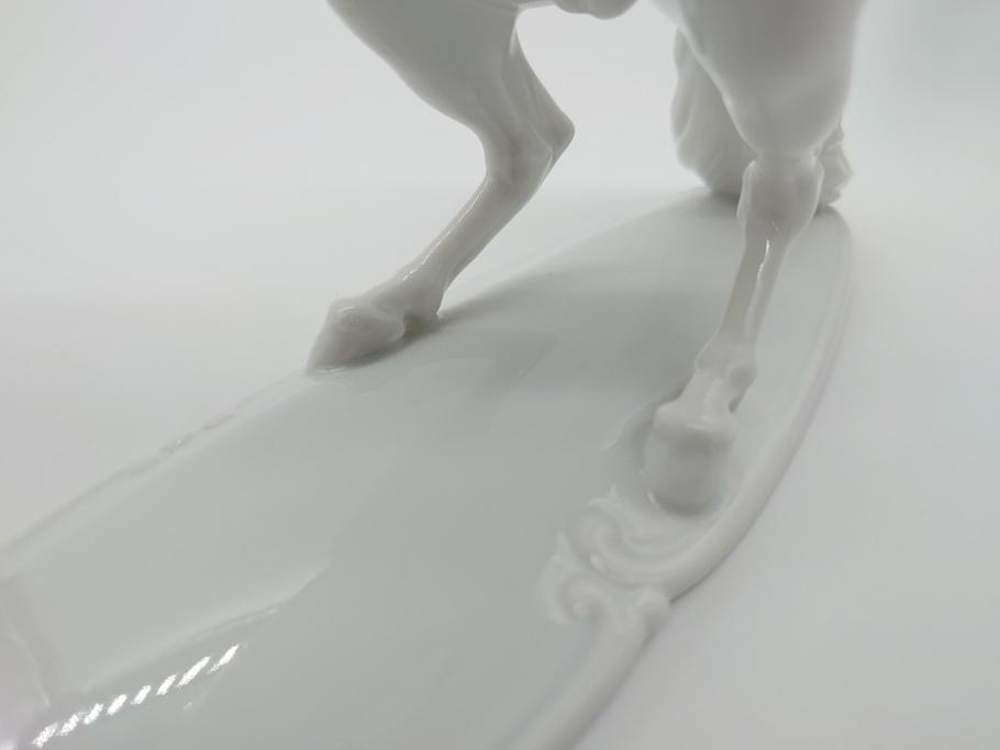 ヴィンテージ　 ドイツ　ローゼンタール(Rosenthal)　T.KARNER　ケルナー　馬　フィギュリン(陶磁器、置物)(R-061066)