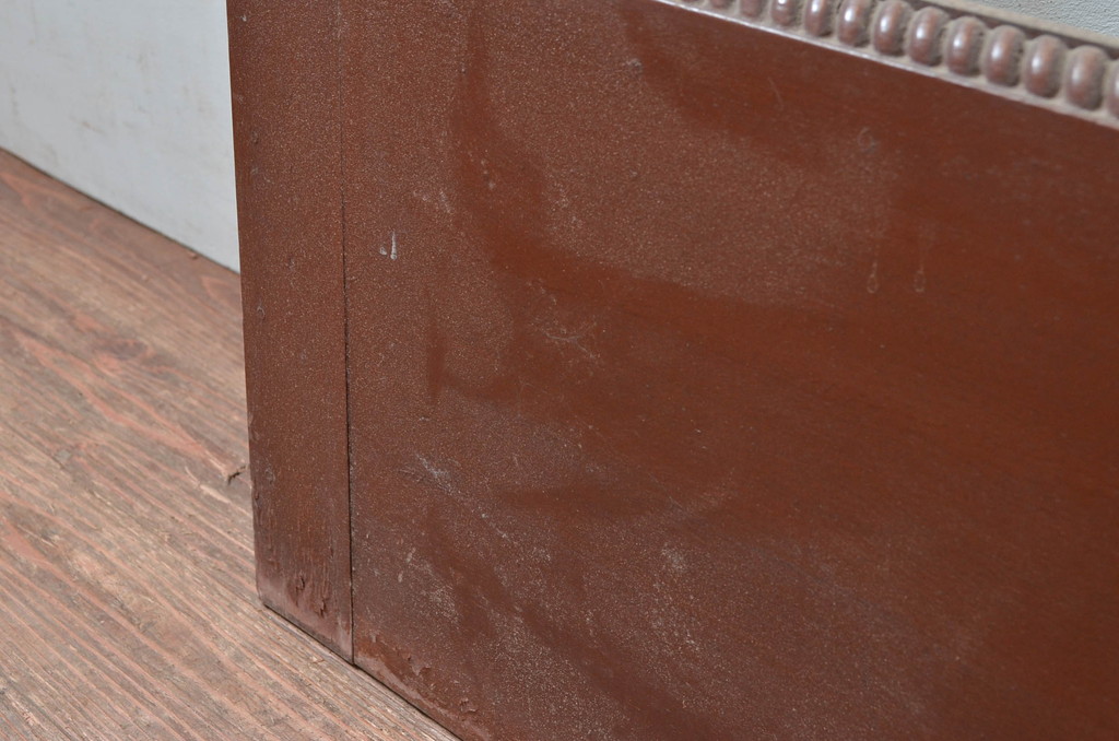 アンティーク建具　ペイント仕上げ限定!　大正ロマンなデザインが魅力的な背の高い大判ガラス戸1枚(引き戸、枠、建具)(R-080982)