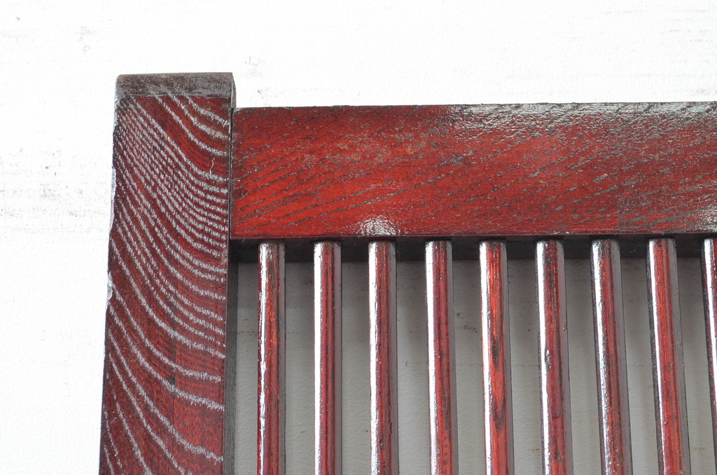 アンティーク建具　細かな桟が魅力的な格子蔵戸1枚(格子戸、引き戸、玄関戸)(R-080988)