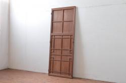 アンティーク建具　高級　特注品!!　上手物　凝ったデザインが目を惹かれる扉1枚(ドア、木製扉)(R-081021)