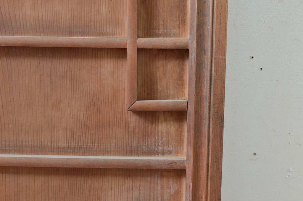 アンティーク建具　高級　特注品!!　上手物　凝ったデザインが目を惹かれる扉1枚(ドア、木製扉)(R-081021)