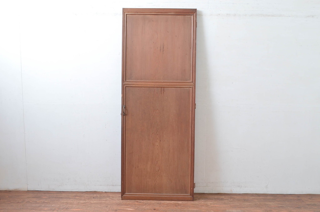 アンティーク建具　高級　特注品!!　上手物　凝ったデザインが目を惹かれる扉1枚(ドア、木製扉)(R-081021)