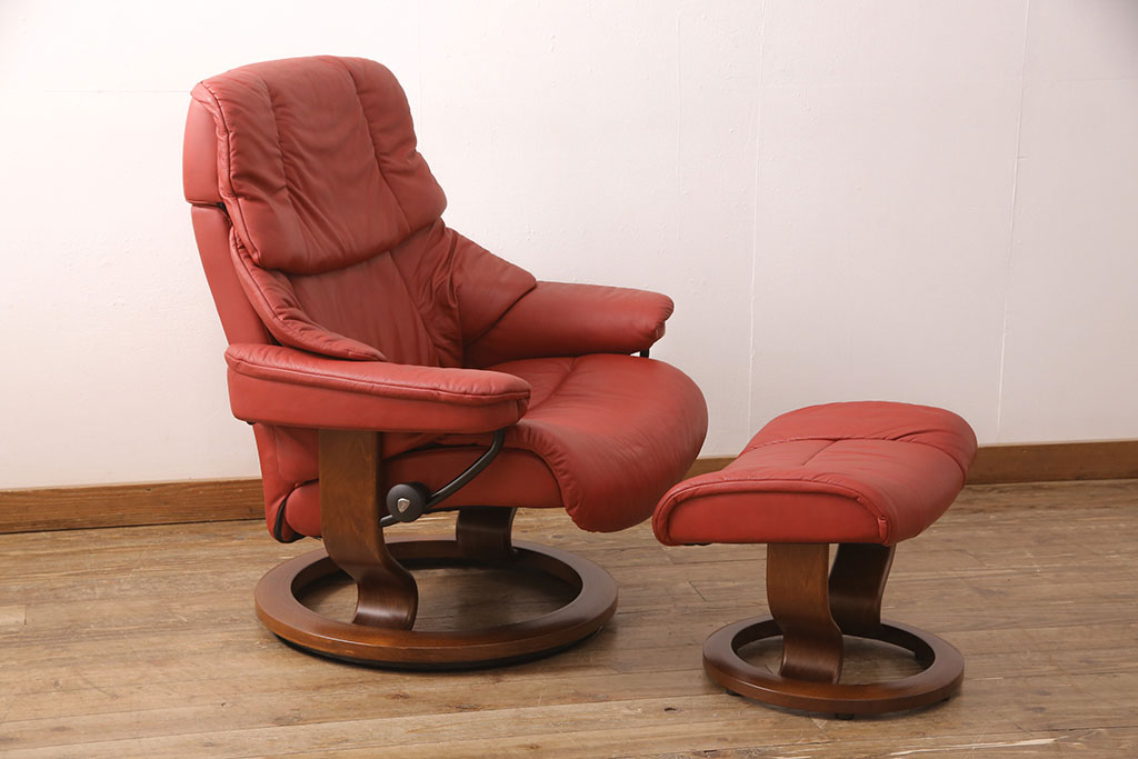 中古 EKORNES(エコーネス) 本革 オットマン付き ストレスレス レノ