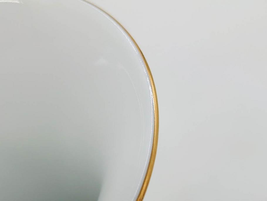 ヘレンド　ハンガリー　HEREND HVNGARY　ヴィクトリア・ブーケ　高さ 約22cm　気品を感じるフラワーベース(蝶、ちょう、花瓶、花入、花生、花器、金彩、ハンドペイント)(R-081879)
