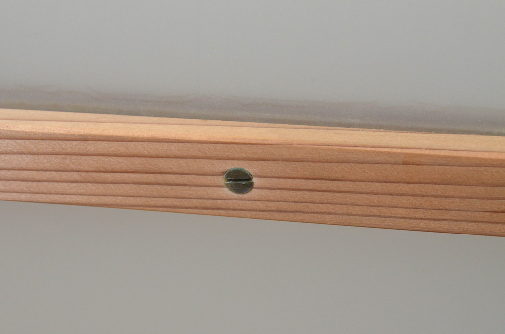 アンティーク建具　レトロな空間作りにおすすめなガラス窓2枚セット(引き戸、ガラス戸)(R-067801)