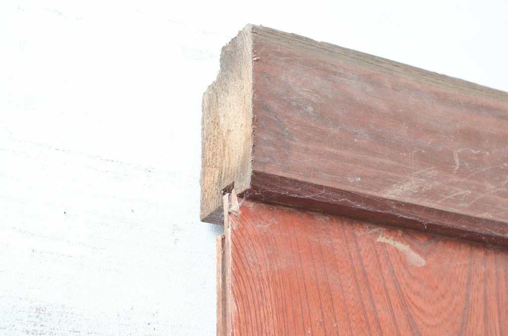 アンティーク建具 欅(ケヤキ)材 栗材 庄内地方 重厚感のある金具
