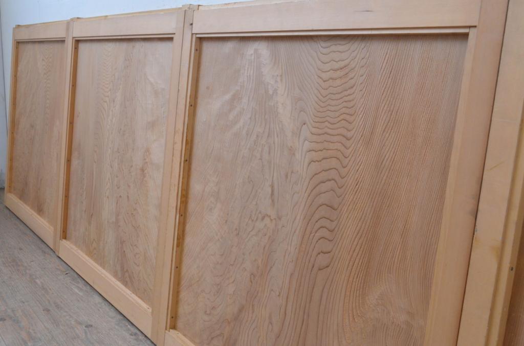 ビンテージ建具　杉材一枚板　数寄屋で使われていた高級板戸窓4枚セット(引き戸、ヴィンテージ)(R-067946)