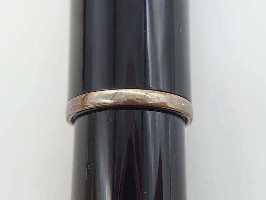 デンマーク　GEORG JENSEN(ジョージ・ジェンセン)　M18K(18金)　925S　万年筆(METAL、DENMARK、シルバー、SILVER、筆記具、文具、箱付き)(R-075649)